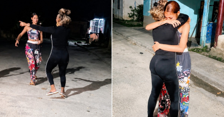 Vuelve a ver a su hija en Cuba después de 8 años: Así fue el emotivo momento