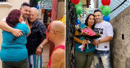 Reencuentro en la isla: regresa a Cuba tras más de cuatro años lejos de su familia y así lo recibieron