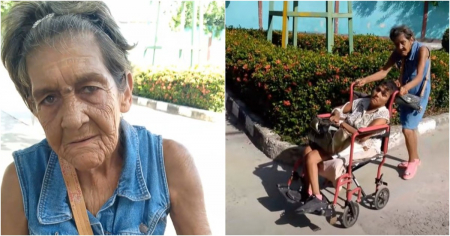 Proyecto solidario regala dinero a abuela cubana y a su nieta con parálisis cerebral, y buscará más donaciones
