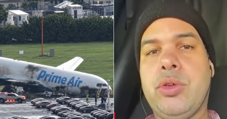 Camionero testigo del siniestro cuenta cómo vivió accidente de un avión de Amazon en el Aeropuerto de Miami