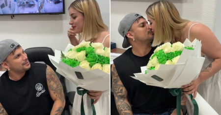 Claudia Artiles sorprende a Ultrack por su cumpleaños y su reacción no pasa desapercibida: «Mira los ojos»