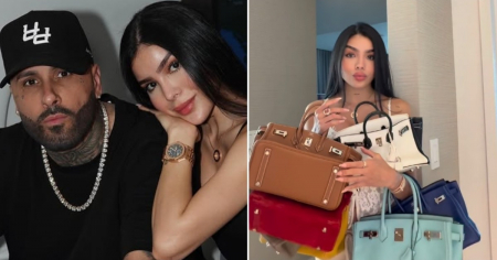 ¡Tiembla Georgina! Esposa de Nicky Jam presume de su colección de Birkins y estallan los comentarios