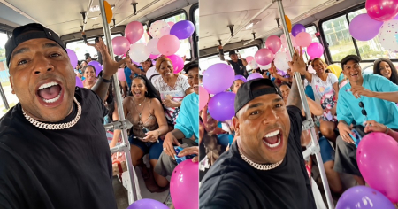 Bota Compota arma tremenda gozadera en un autobús en Cuba: «Candela, queridos amiguitos»