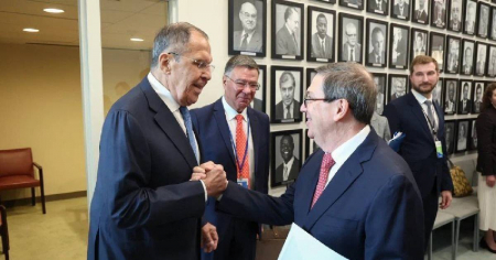 Bruno Rodríguez y Serguéi Lavrov se reúnen en Nueva York