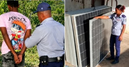 Al menos dos detenidos por el presunto robo de 10 paneles fotovoltaicos a un campesino en Guantánamo