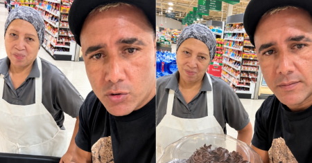 Cubano muestra con tristeza toda la comida que tiran en un supermercado de EE. UU.: «Para que vean lo que es»