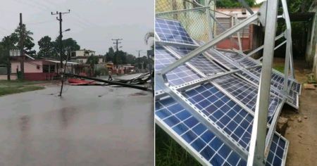 Tormenta local severa provoca daños en Perico, Matanzas