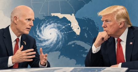 Rick Scott habla con Trump sobre la tormenta tropical Isaías: “El Gobierno federal estará ahí para Florida”