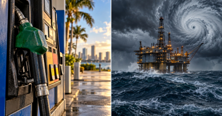 Isaías paraliza el 25% de la producción petrolera del Golfo: ¿subirá la gasolina en Florida?
