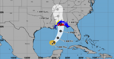 Huracán Isaías: elevan las alertas en Alabama y Mississippi ante su llegada a la costa del Golfo