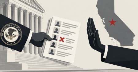 Justicia exige a California revisar votantes presuntamente no ciudadanos y el estado rechaza la presión