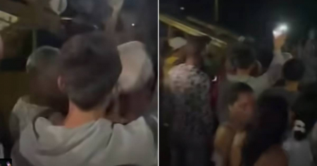 Vecinos de Santa Rita, Granma, salen a las calles a gritar «¡Queremos corriente!» ante una patrulla policial