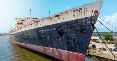 Legendario trasatlántico más grande que el Titanic será hundido frente a Florida por un sorprendente motivo