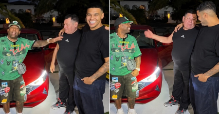 «¡Tu hijo te compró un carro cachete!»: Dany Ome sorprende a su padre con tremendo regalazo y emociona las redes