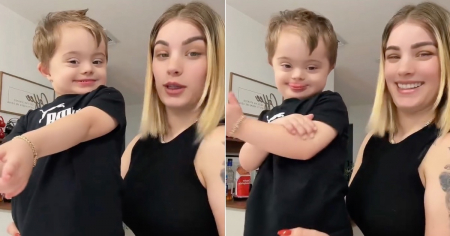 «Dame hombro Marlon»: El video de Claudia Artiles y su hijo con el tema viral que derritió las redes