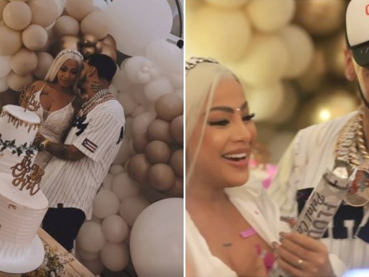 Anuel AA y Yailin confirman que van a ser papás: Así fue el gender reveal  del bebé que esperan