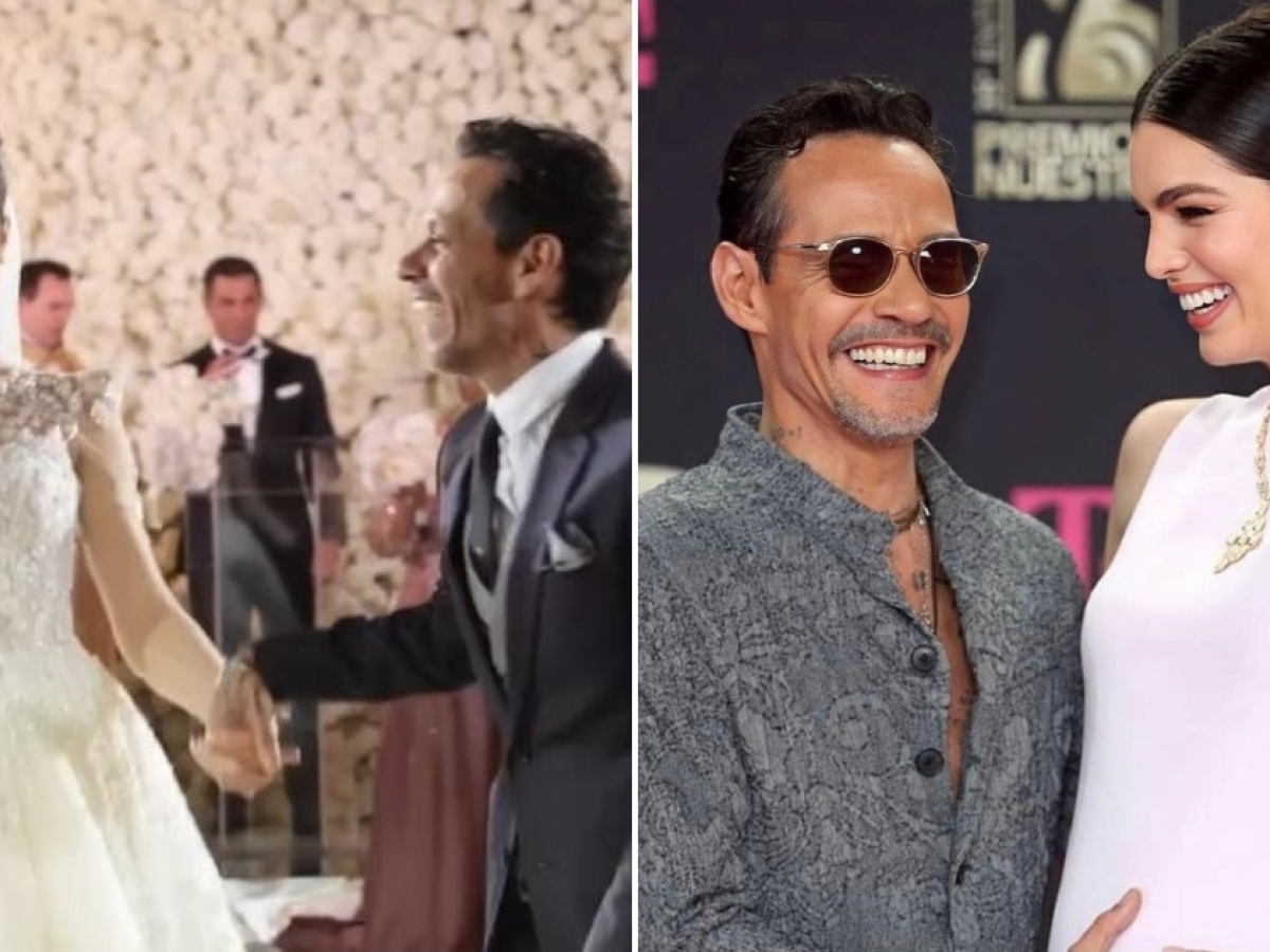 Nadia Ferreira se presenta orgullosa con el apellido de su esposo Marc  Anthony tras su boda, image size:1200x900
