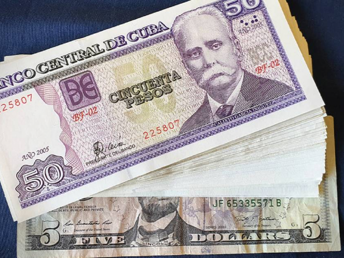 在古巴，美元汇率首次跌破300比索，时隔近一年。