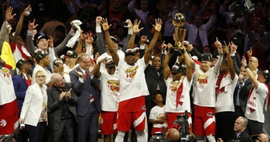 Los Toronto Raptors de Canadá vencen a los Warriors y ganan su primer título de la NBA