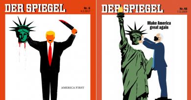El cubanoamericano Edel Rodríguez diseña la portada de Der Spiegel tras el triunfo de Joe Biden