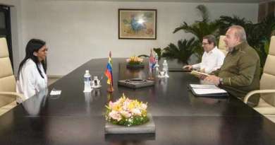 Vicepresidenta de Venezuela Delcy Rodríguez visita Cuba