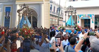 Cientos de cubanos salieron en procesión con la Virgen de Regla