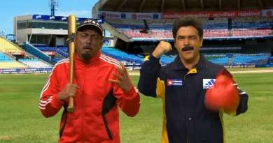 Humorista venezolano Gustavo Ríos imita a Maduro en diálogo con pelotero cubano
