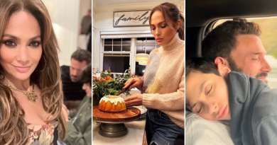 Jennifer Lopez comparte íntimo álbum familiar de su Acción de Gracias con Ben Affleck