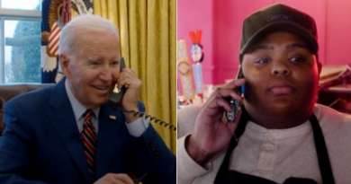 Biden pide hamburguesa en un restaurante local y sorprende a empleada