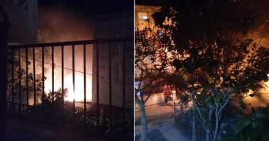 Extinguen incendio en garaje de edificio en Mayabeque