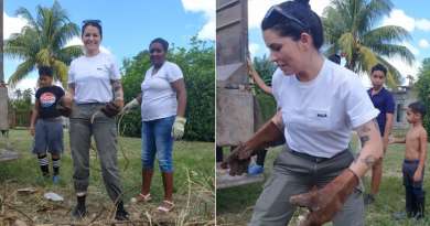 Comunista española Ana Hurtado hace trabajo voluntario en Cuba: "Ni una manchita para disimular"