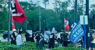 Florida: Banderas nazis se manifestaron a favor de DeSantis en Disney World