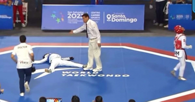 Atleta cubana de taekwondo se desmaya en pleno combate en Centroamericanos