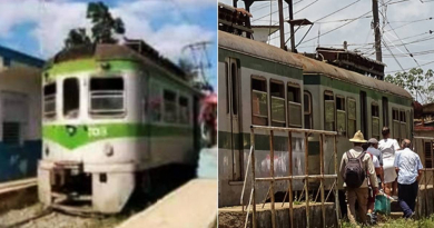 Coche motor con 81 años de uso circula por Ferrocarriles de Cuba