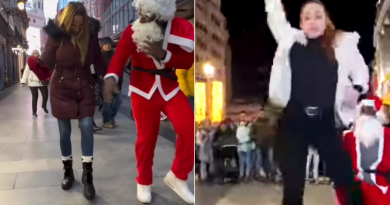 Santa Claus enciende las calles de Madrid a ritmo de timba cubana