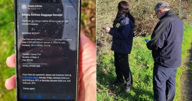 Aparece intacto un iPhone que cayó desde 5 mil metros de altura del avión de Alaska Airlines accidentado