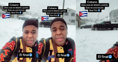 Cubano recién llegado es sorprendido por una nevada en New Jersey: “Aquí no vive Dios”