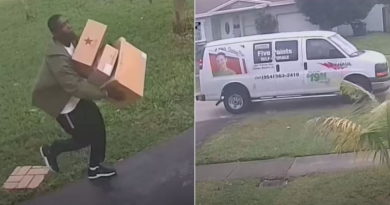 Buscan a ladrón de paquetes en casas del sur de Florida usando van de U-Haul
