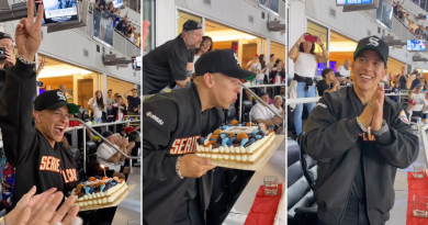 Emotiva sorpresa a Daddy Yankee por su cumpleaños en estadio de los Marlins de Miami