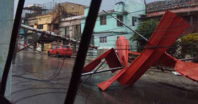 Tormenta local severa en La Habana deja árboles caídos y destrozos en la ciudad