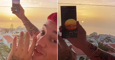 Mawell capta el Sol con su Samsung S24 Ultra desde Tenerife: "Se calentó Instagram de nuevo"