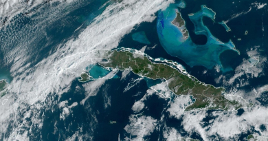 Frente frío provoca lluvias en occidente cubano