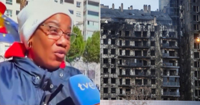 Cubana perdió su casa en incendio de Valencia 