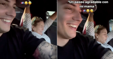 La divertida reacción de la madre del cubano Nesty tras correr con su auto con ella dentro