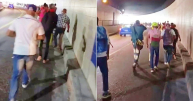 Cubanos obligados a caminar por el túnel de la Bahía de La Habana tras romperse un P11