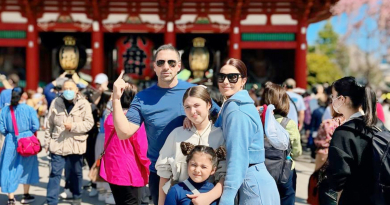 Las exóticas vacaciones de Aly Sánchez y su familia en Japón