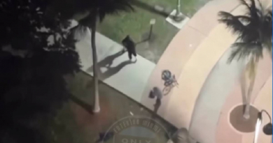 Un hombre disfruta del eclipse solar en Miami y acaba grabando un asalto