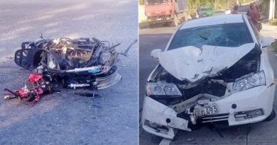 Un herido de gravedad tras el choque entre una moto y un auto en La Habana
