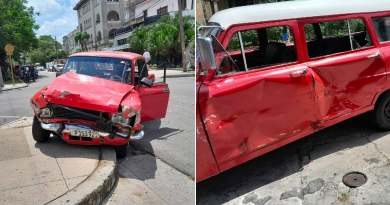 Cinco heridos tras choque en calle de La Habana