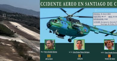 Revelan lugar exacto donde se estrelló el helicóptero militar en Santiago de Cuba